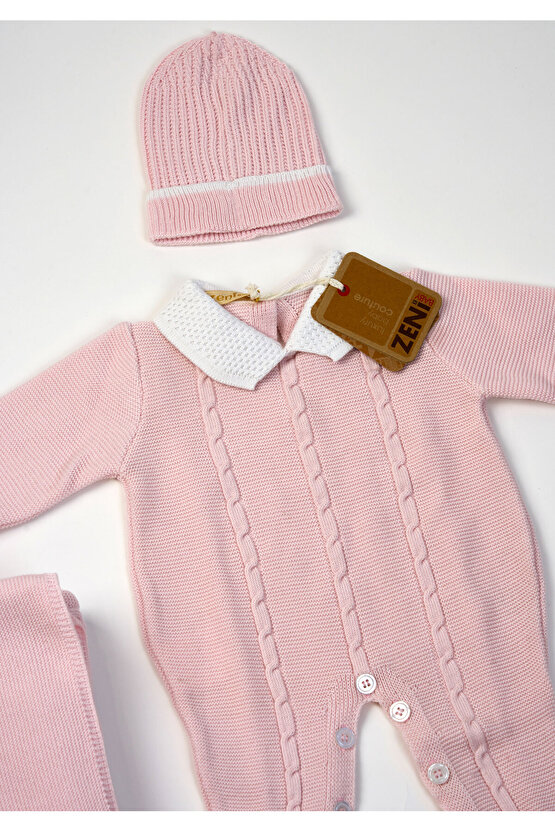 Yeni Doğan 5li Örme Triko Tulum Set (Özel Kutulu)