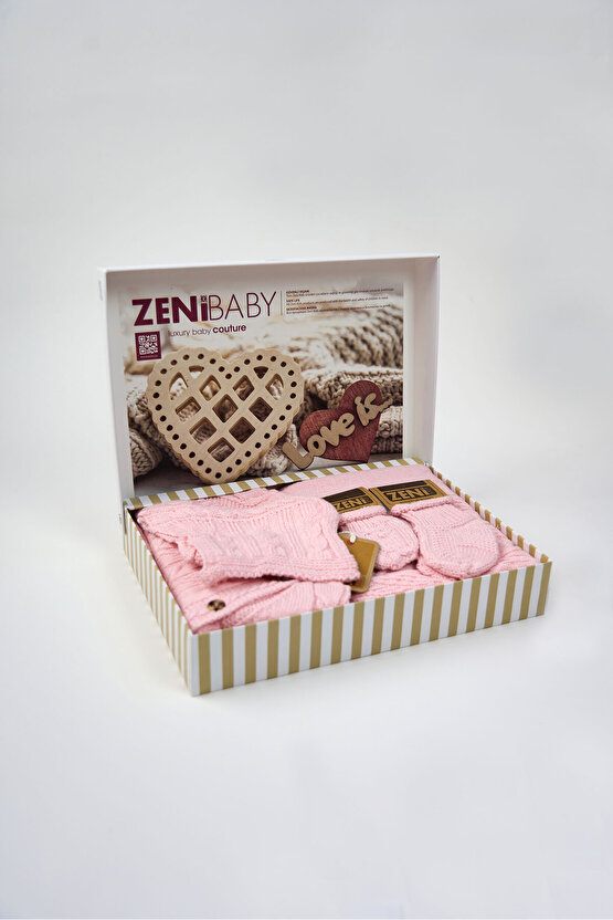 Yeni Doğan 5li Örme Triko Tulum Set (Özel Kutulu)