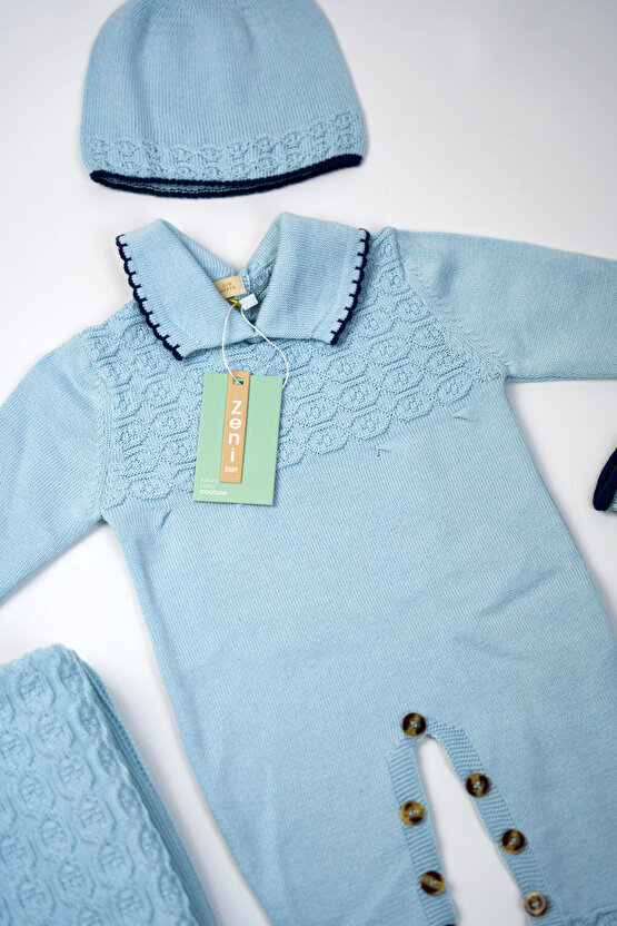 Yeni Doğan 5li Triko Tulum Set