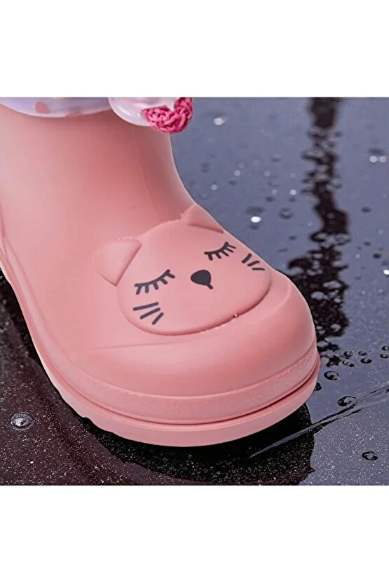 Mendi Gato Borrego İçi Yünlü CC334 Çocuk Yağmur Botu NUDE