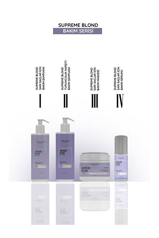 Supreme Blond Sarı Saçlar İçin Bakım Şampuanı