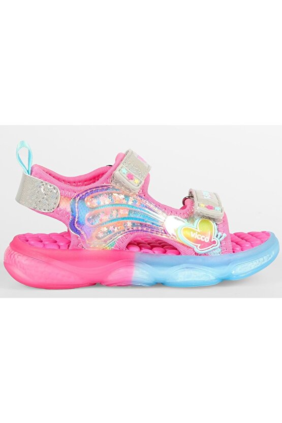 Can Ortopedik Işıklı Çocuk Sandalet FUŞYA