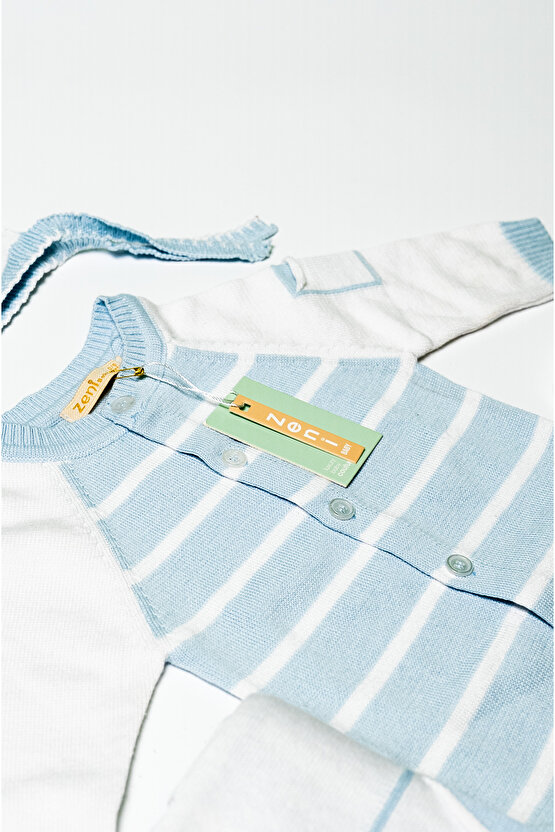 Yenidoğan 4lü Örme Triko Bebek Set