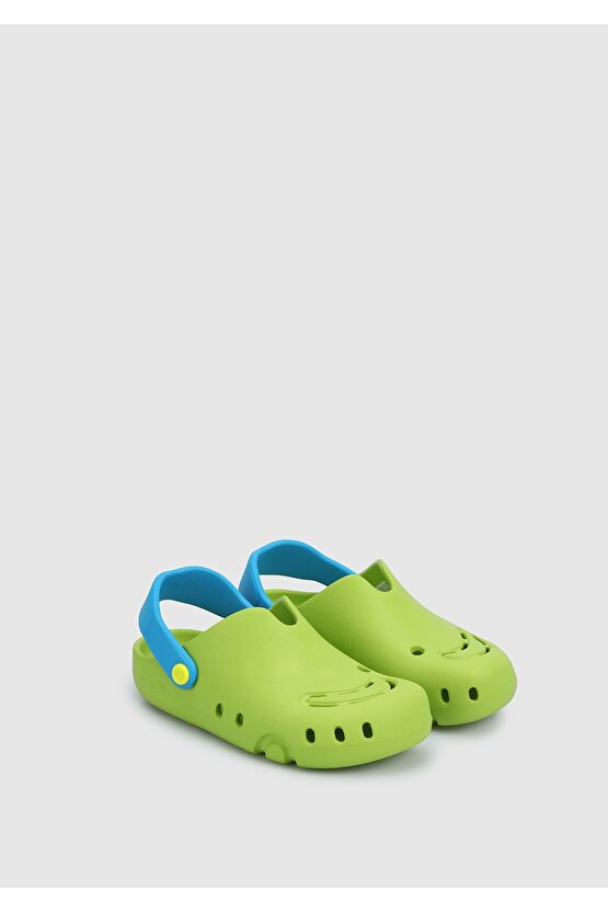 Yeşil Erkek Çocuk Düz Sandalet