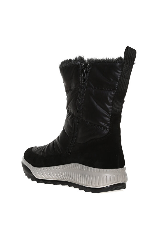 Siyah Kadın Deri Kar Botu 2-000184-0000