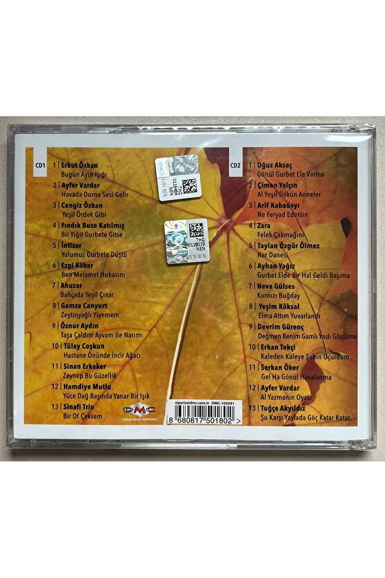 Türkülere Kalan 2 Cd 26 Sanatçı 26 Türkü (Jelatininde Sıfır Orjnal Dönem Baskı Cd)