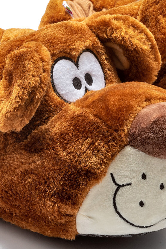 Fibert Erkek Hayvanlı Panduf Kahverengi 4045