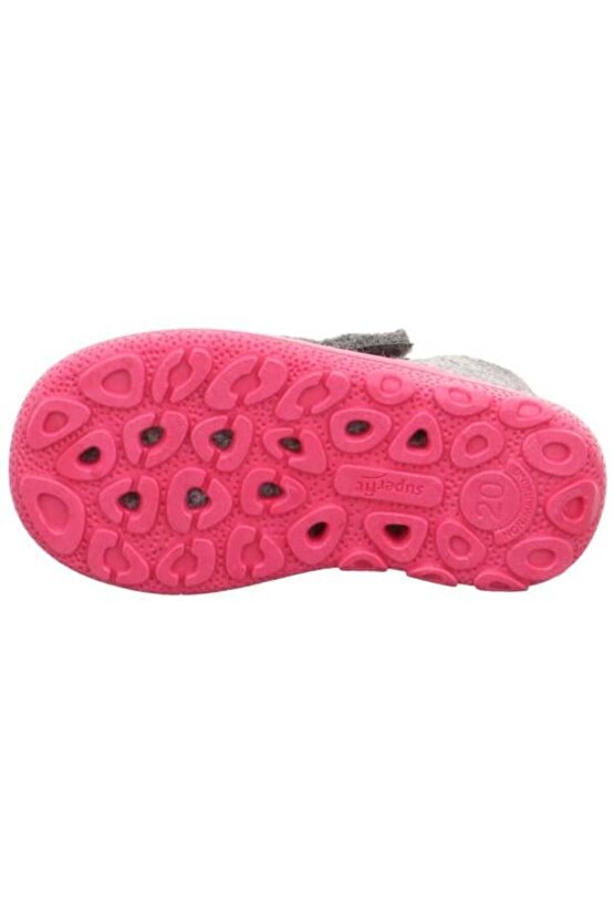 Happy Octi Çocuk Keçe Panduf Gri Sim