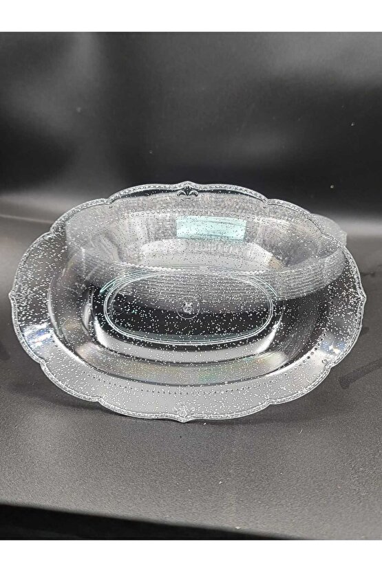 Simli Plastik Kase Çerezlik 10 Adet