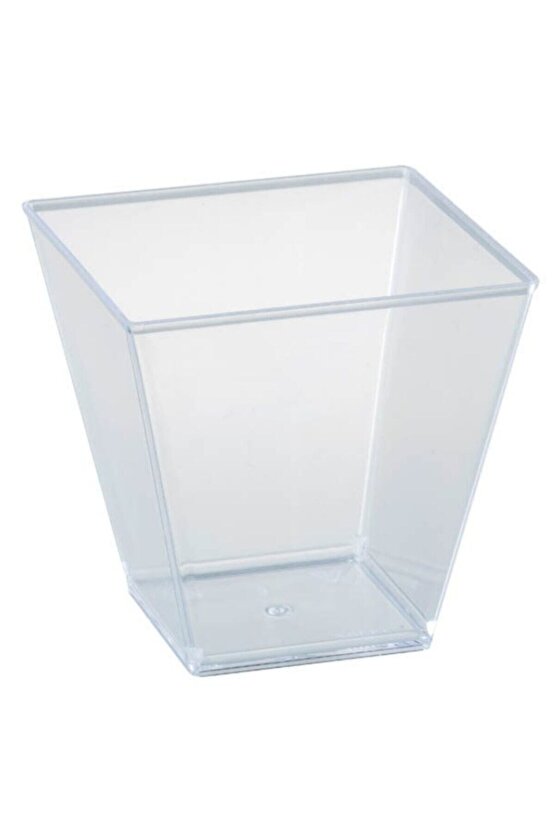 Kristal Plastik 60cc Kübik Kase Sosluk 50 Adet