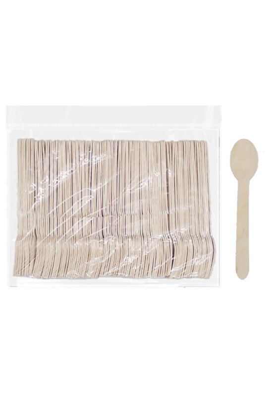 TEK KULLANIMLIK AHŞAP KAŞIK (500 ADET)