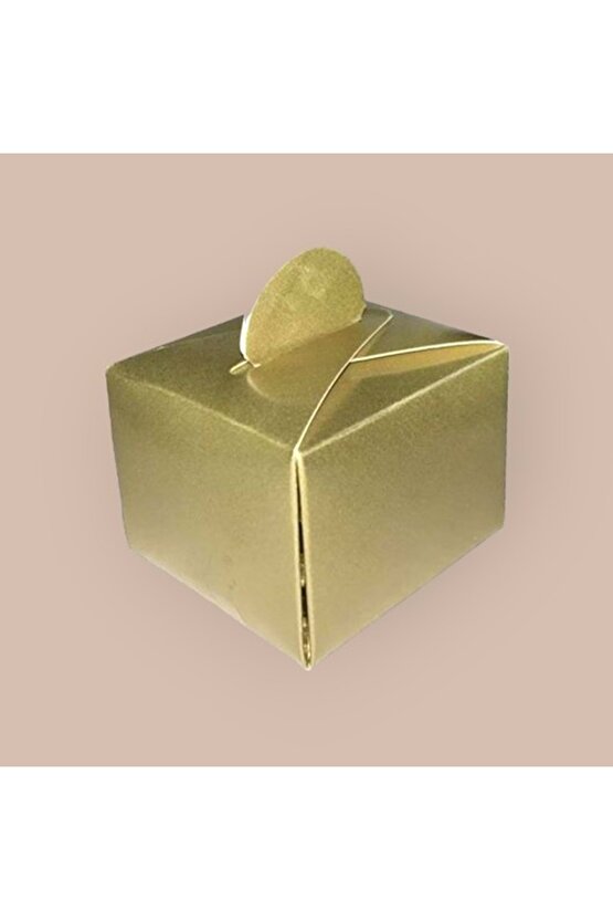 Lokum Kutusu - Küp - Gold 50li