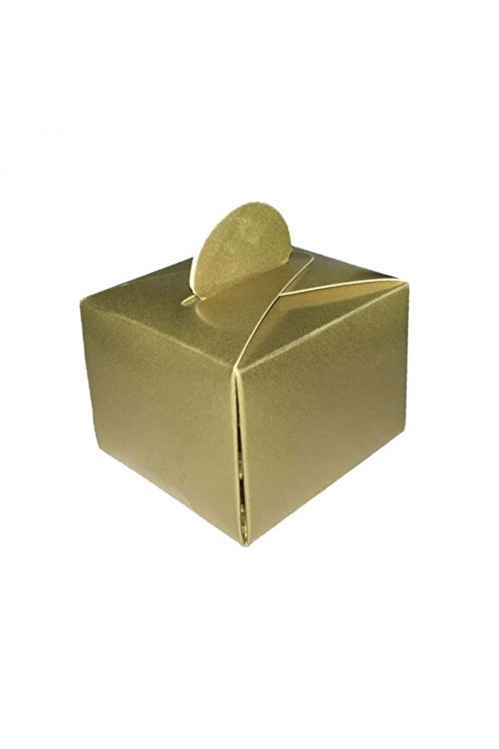 Lokum Kutusu - Küp - Gold 50li