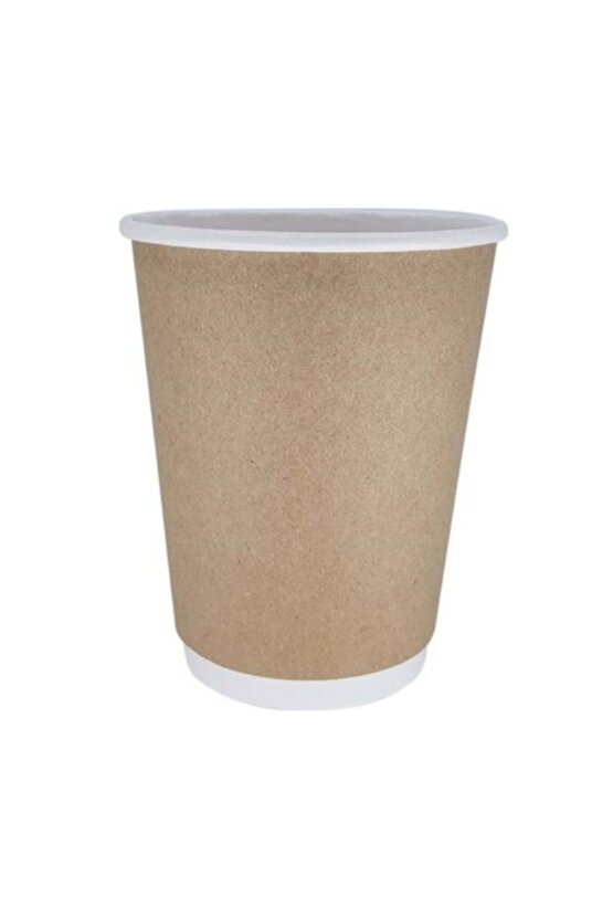 14 Oz Kraft Double Wall Karton Bardak 100 Adet