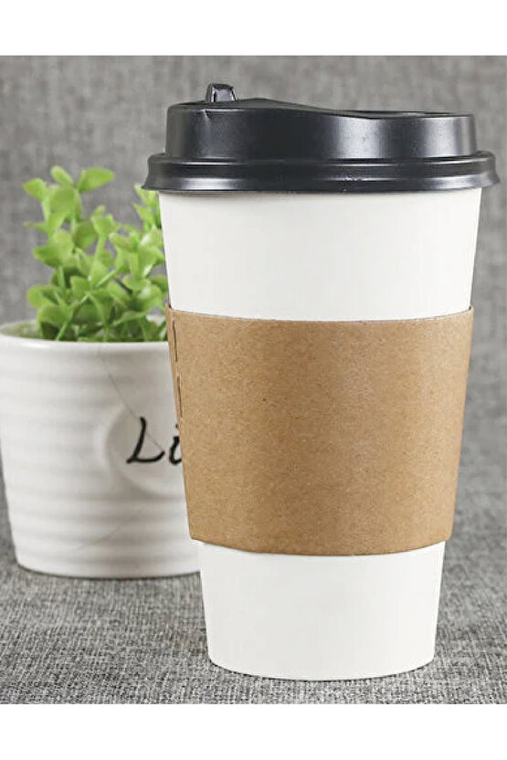 12 Oz-16 Oz (2000) Li Karton Bardak Tutacağı Sleeve Kahve Bardak Tutacağı Karton Kahve Bardak Kılıfı