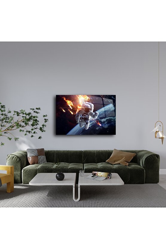Uzayda Yalnız Astronot Duvar Posteri