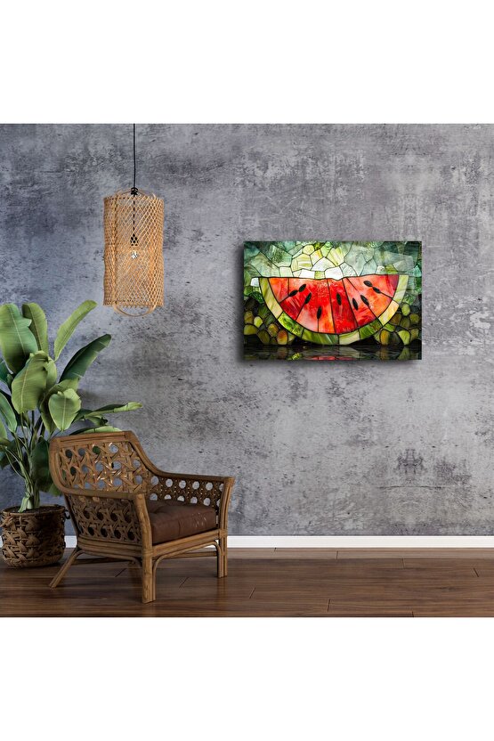 Karpuz Dilimi Cam Tablo