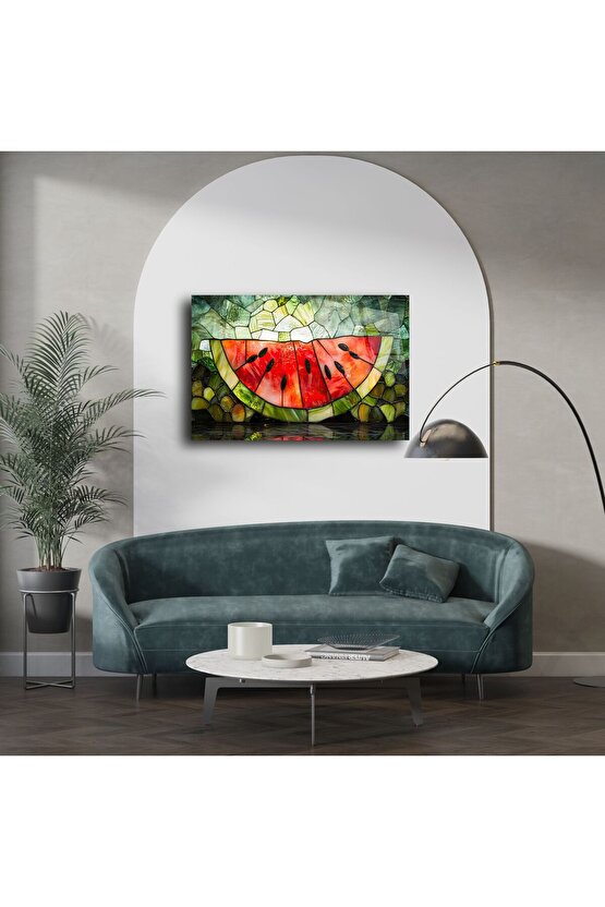 Karpuz Dilimi Cam Tablo