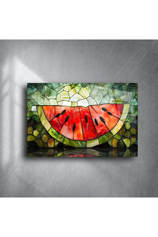 Karpuz Dilimi Cam Tablo
