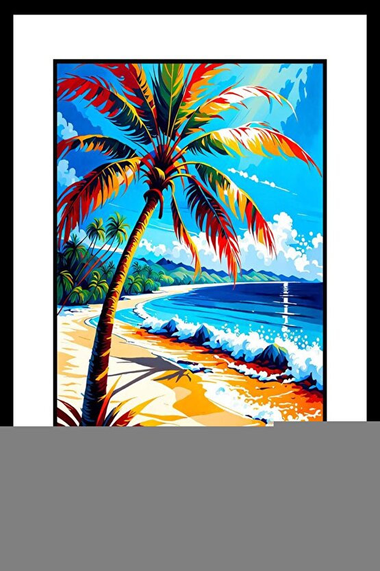 Cam Üzerine Pembe Sarı Çiçek Tablosu