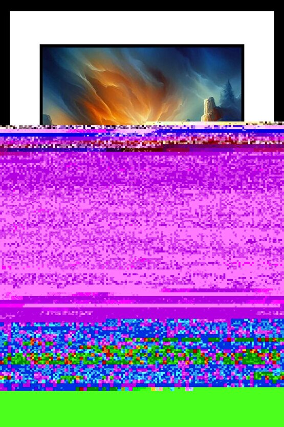 El Yapımı Renkli Cam Mozaik Lale Tablosu