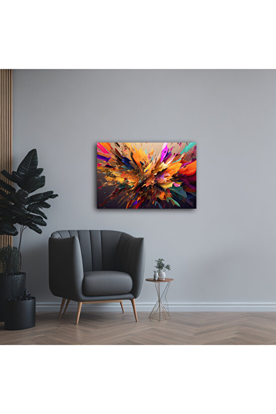 Karışık Desenler Cam Tablo Duvar Dekoru 13