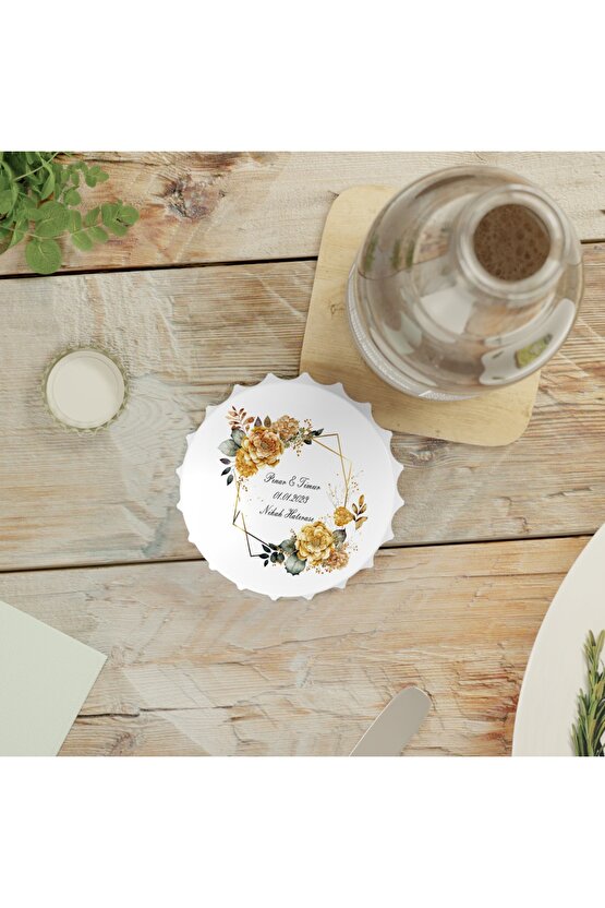 50 Adet Kapak Açacak Magnet Buzdolabı Süsü, Söz, Nişan, Kına, Nikah, Düğün Hatırası 1