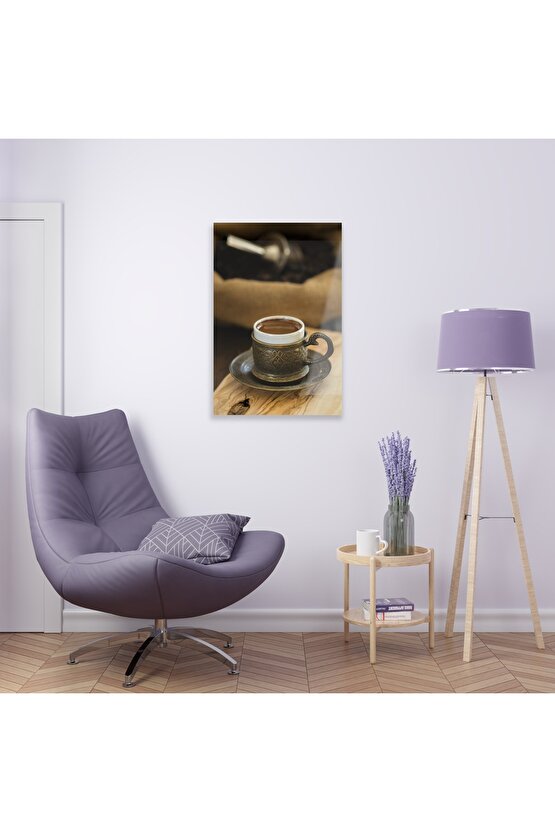 Türk Kahvesi Cam Tablo Duvar Dekoru