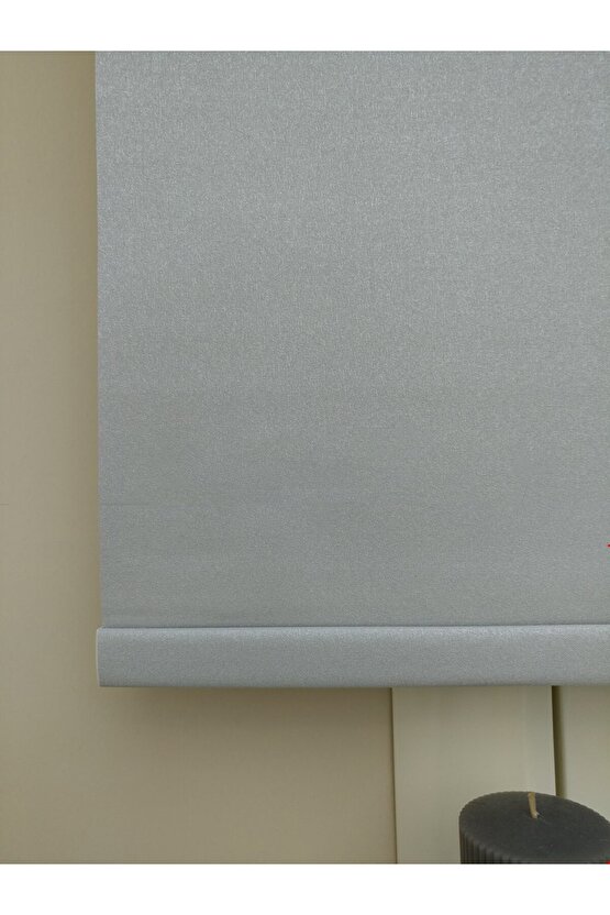 Stor Perde Gri Renk Dilimsiz