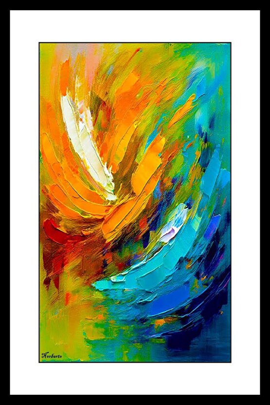 Suluboya Kuşlar Digital Art ( ÇERÇEVESİZ - ÇERÇEVE YOKTUR ) ( ULTRA HD ) FOLYO AFİŞ - POSTER