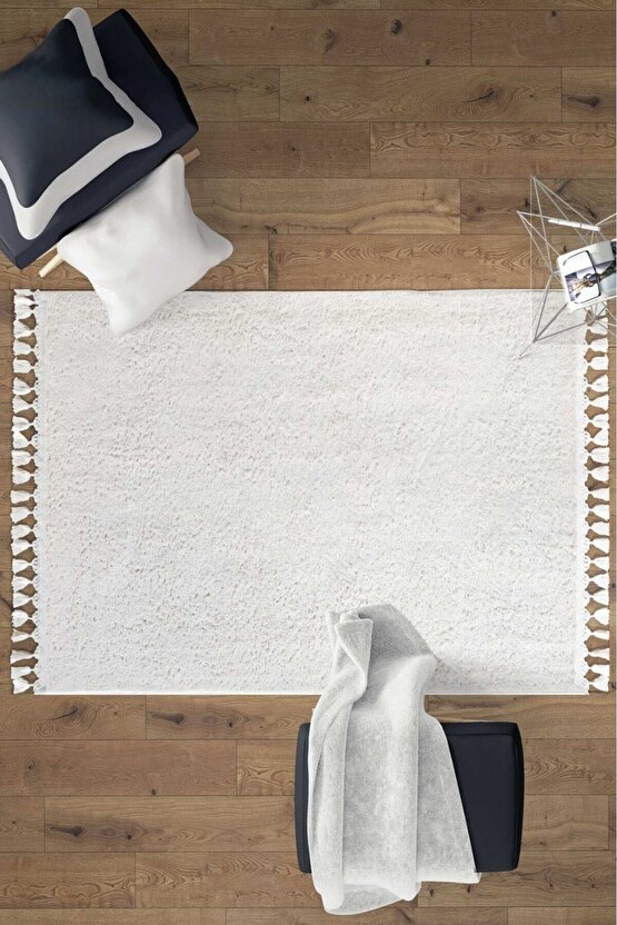 Comfort Peluş Puffy Lux Beyaz