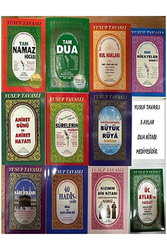 TAM DUA KİTABI TAM NAMAZ HOCASI KİTABI TOPLAM 11 KİTAP AİLE SETİ DİNİ BİLGİLER SETİ İSLAM SETİ KUTU