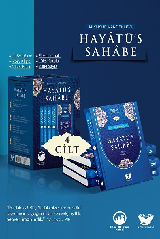 Hayâtüs Sahâbe 4 Cilt Set