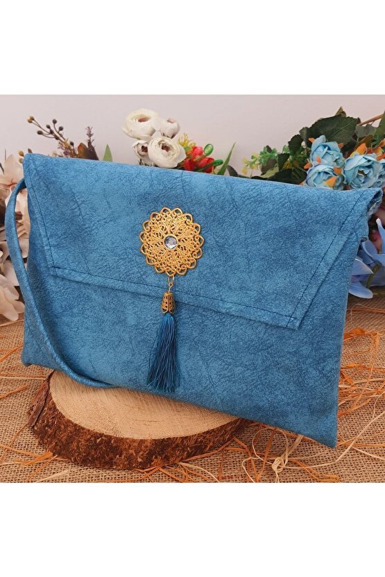 Kuran Kılıfı Çantası Kabı Rahle Boy Mavi Renk 20*28 Cm Kuranı Kerim Kılıfı