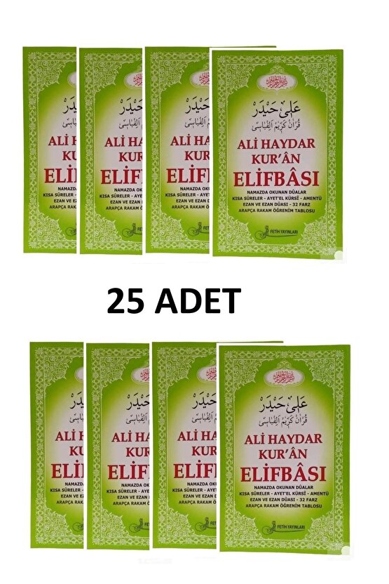 Ali Haydar Kuran Elifbası --25 Adet
