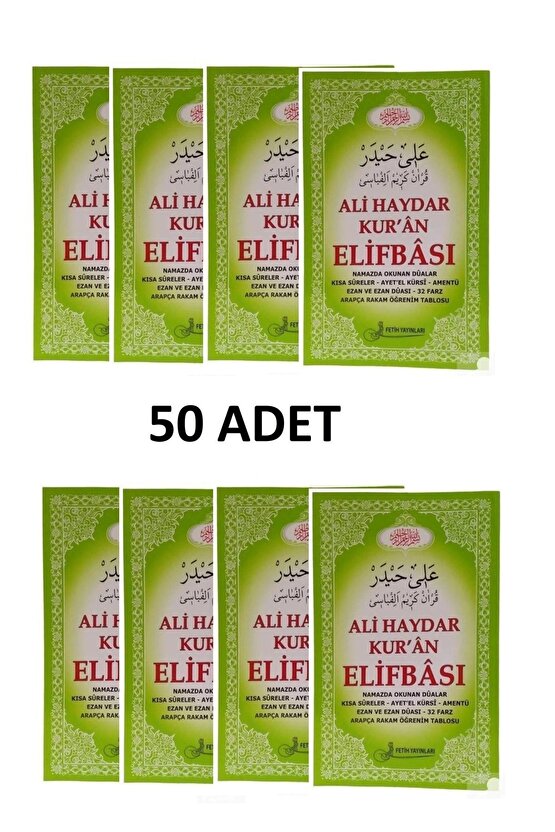 Ali Haydar Kuran Elifbası --50 Adet