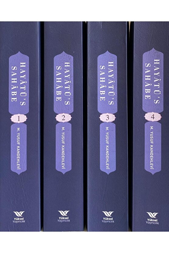 Hayat’üs Sahabe M.yusuf Kandehlevi Hayatüs Sahabe 4 Cilt Takım Kutulu 14x21 Cm Öğrenci Boy