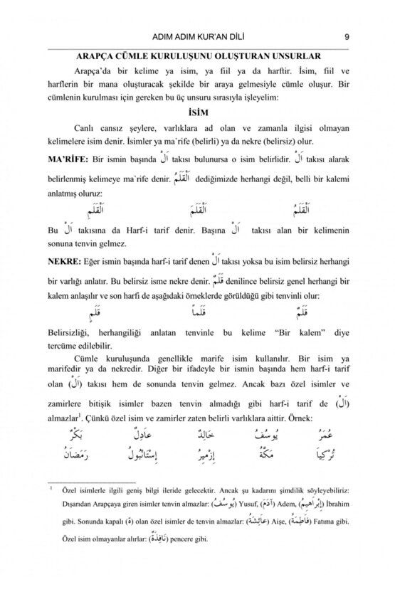 Adım Adım Kuran Dili - Necla Yasdıman