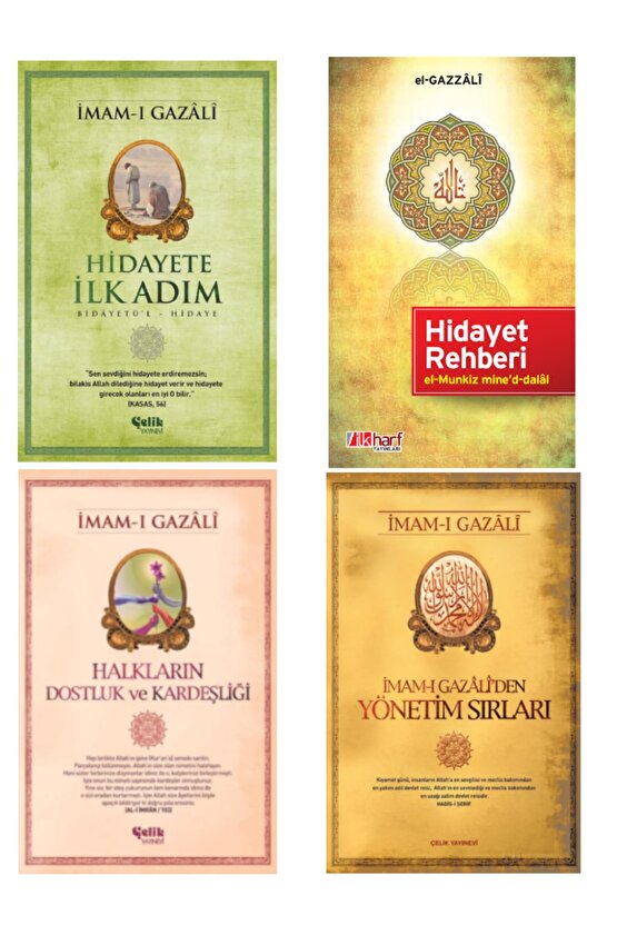 Imam-ı Gazali Serisi Hidayete Ilk Adım-hidayet Rehberi- Imamı Gazaliden Yönetim Sırları 4lü Set