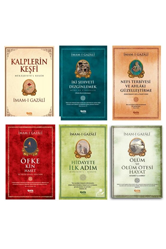 6 Adet Imam Gazali Eser  - Kalplerin Keşfi