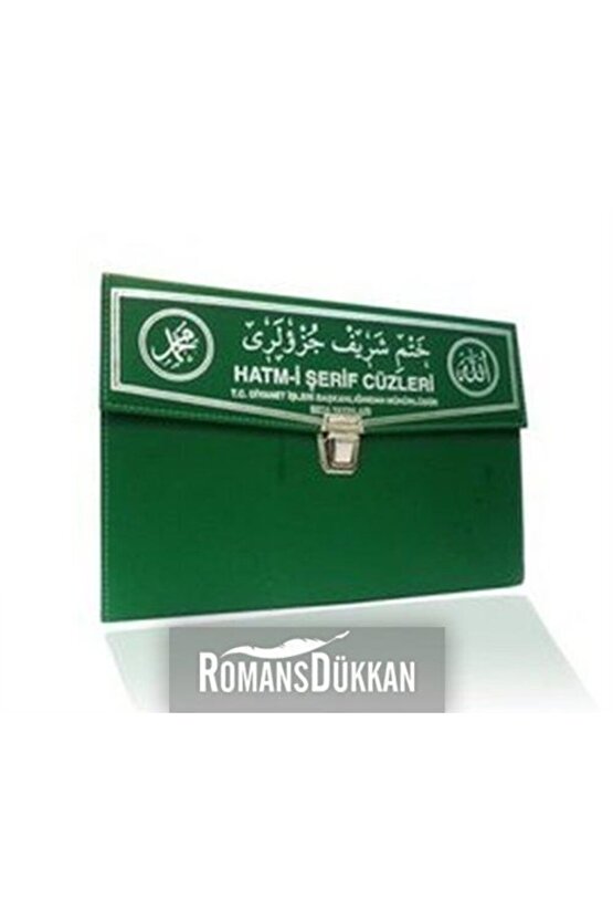 Kuran-ı Kerim 30 Cüz Hatim Seti (rahle Boy, Çantalı, Yeşil Kapak, Kod: 102)