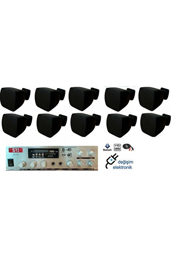 10 Lu Mağaza Ses Sistemi Hat Trafolu