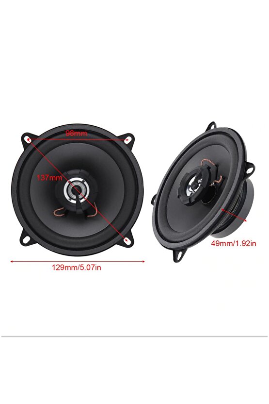 13cm Oto Kapı Hoparlörü 140 Watt 1 Adet