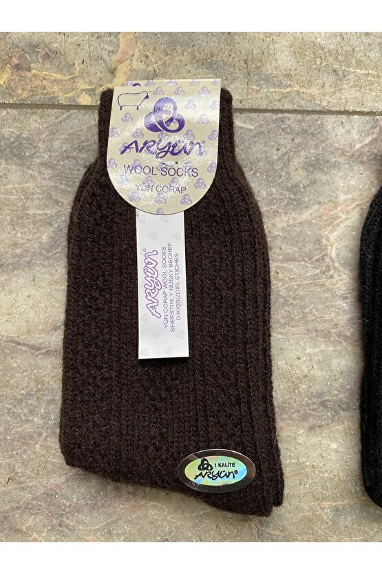 %100 Dikişsiz (36-40) Yün Çorap