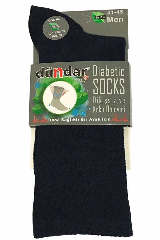 Diyabet Çorabı 6 Lı Paket Şeker Hastaları Için Sıkmayan Özel Kumaş 41-45 Numara