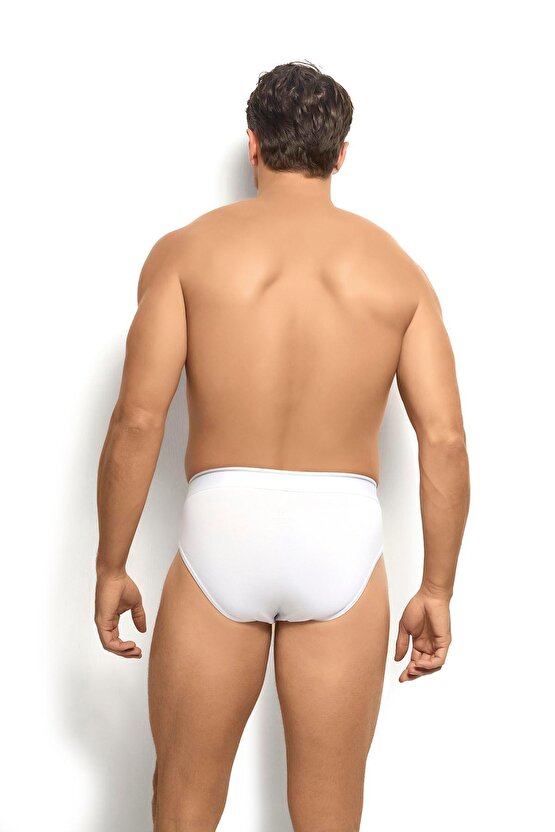 Erkek Beyaz Slip 3lü Külot 150
