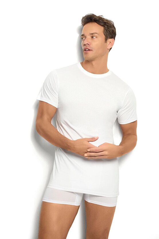 BeyazErkek O Yaka Fanila 3lü Paket-104