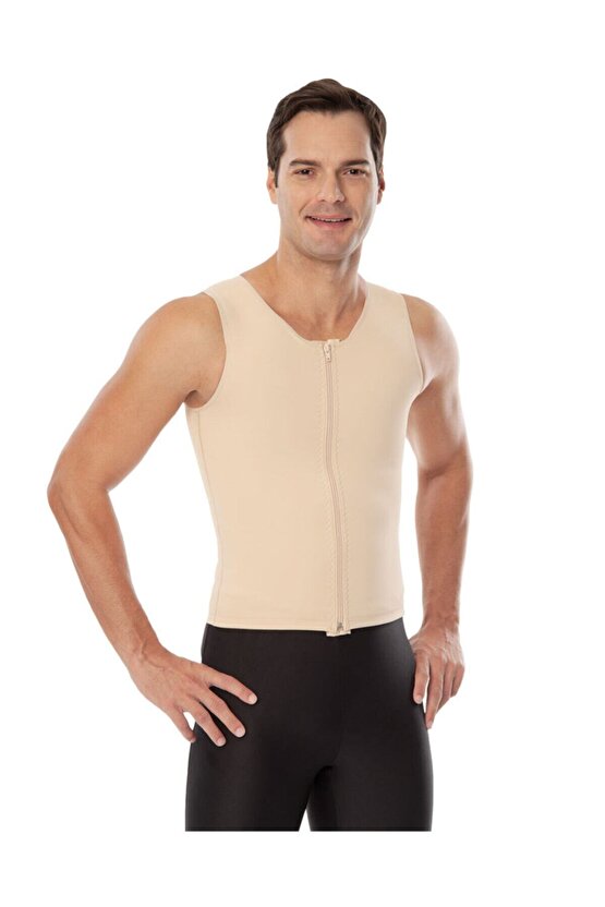 Erkek Jinekomasti Fermuarlı Korse