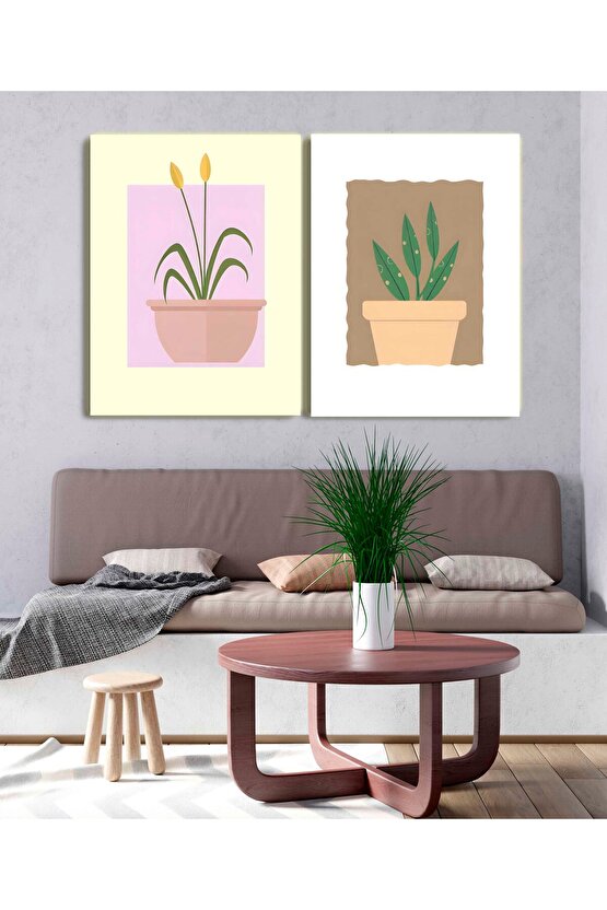 Matisse - Sanat - Soyut - Doğa - Ev - Yaşam ( 2 Li Çerçevesiz ) Poster - Afiş - Tablo NNHT766