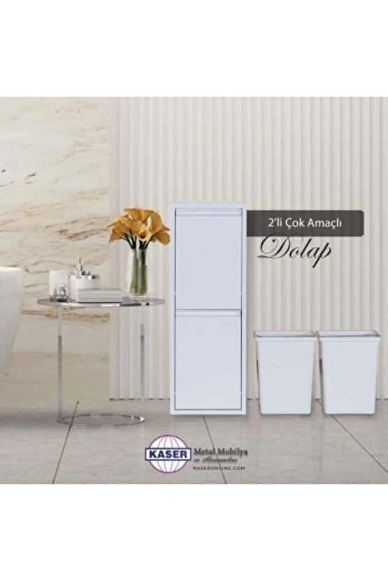 Çok Amaçlı Dolap Beyaz 2’li | Ev ve Ofisler İçin Uygun Seçim